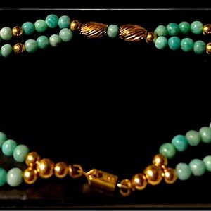14k Retro Turquoise Bracelet